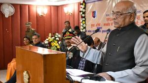 Haryana Governor Satyadeo Narain Arya has referred the state cabinet’s decision to grant reservation to locals in private sector jobs to the President.(HT Photo) Haryana Governor Satyadeo Narain Arya has referred the state cabinet’s decision to grant reservation to locals in private sector jobs to the President.(HT Photo)