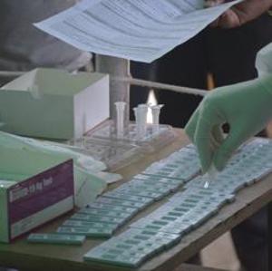 The institute conducts reverse transcription polymerase chain reaction (RT-PCR), GeneXpert, and Rapid Antigen tests to detect and confirm Covid-19.(HT File Photo) The institute conducts reverse transcription polymerase chain reaction (RT-PCR), GeneXpert, and Rapid Antigen tests to detect and confirm Covid-19.(HT File Photo)