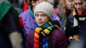 The meeting comes exactly two years after Thunberg, then 15, started skipping school to strike outside the Swedish parliament to dramatise the need for action against global warming.(Reuters file photo) The meeting comes exactly two years after Thunberg, then 15, started skipping school to strike outside the Swedish parliament to dramatise the need for action against global warming.(Reuters file photo)