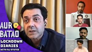 <p>Bobby Deol, Bhupendra Jadawat, Ninad Mahajani and others speak to RJ Stutee about their new film 'Class of '83' in the latest episode of Aur Batao. The movie, produced by Red Chillies Entertainment, has Bobby Deol in the lead. While speaking to Stutee, the cast and crew open up about the most asked questions about the film and much more. Aur Batao is not your regular photoshopped chat show but makes hanging out with celebs a different (and fun) ballgame. Watch the full video for more.</p>
