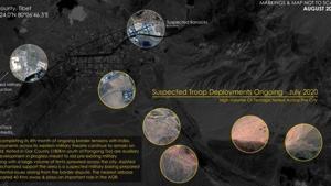 The satellite imagery, shared by the open source intelligence analyst who uses the name @detresfa on Twitter, show what appears to be two sites at which the PLA is creating new infrastructure and accommodation. Both sites are not very far from the Kalapani-Lipulekh region that is at the heart of a new border row between India and Nepal.(TWITTER.) The satellite imagery, shared by the open source intelligence analyst who uses the name @detresfa on Twitter, show what appears to be two sites at which the PLA is creating new infrastructure and accommodation. Both sites are not very far from the Kalapani-Lipulekh region that is at the heart of a new border row between India and Nepal.(TWITTER.)