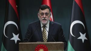 In this June 4, 2020 file photo, Fayez Sarraj, the head of Libya's internationally-recognized government, speaks at a joint news conference with Turkey's President Recep Tayyip Erdogan, in Ankara.(AP photo) In this June 4, 2020 file photo, Fayez Sarraj, the head of Libya's internationally-recognized government, speaks at a joint news conference with Turkey's President Recep Tayyip Erdogan, in Ankara.(AP photo)