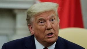 US president Donald Trump at the White House in Washington, US on August 20, 2020.(Reuters Photo) US president Donald Trump at the White House in Washington, US on August 20, 2020.(Reuters Photo)