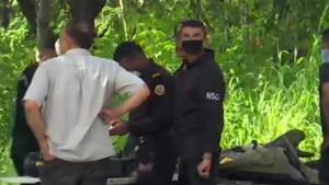 Police deployed at Buddha Jayanti Park where an ISIS operative was held with two IED devices.(ANI/Twitter) Police deployed at Buddha Jayanti Park where an ISIS operative was held with two IED devices.(ANI/Twitter)