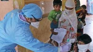Indore continues to be the worst affected among all the 52 districts with 10,786 positive cases out of whom 353 have died so far. Bhopal follows with 8,989 cases and 255 deaths.(ANI PHOTO.) Indore continues to be the worst affected among all the 52 districts with 10,786 positive cases out of whom 353 have died so far. Bhopal follows with 8,989 cases and 255 deaths.(ANI PHOTO.)