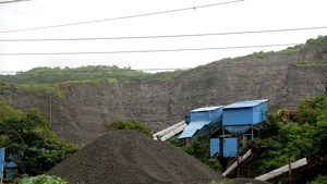 Parsik hills in Navi Mumbai have already been ravaged by large scale quarrying.(HT FILE PHOTO) Parsik hills in Navi Mumbai have already been ravaged by large scale quarrying.(HT FILE PHOTO)