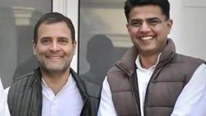 Congress leader Rahul Gandhi with former Rajasthan Congress chief Sachin Pilot.(File photo) Congress leader Rahul Gandhi with former Rajasthan Congress chief Sachin Pilot.(File photo)