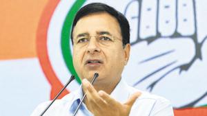 Congress leader Randeep Singh Surjewala(Sushil Kumar/HT PHOTO) Congress leader Randeep Singh Surjewala(Sushil Kumar/HT PHOTO)