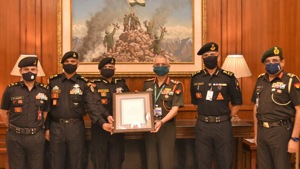 The ‘COAS (Chief of Army Staff) Unit Appreciation’ was conferred on the elite group for its “outstanding achievements” in anti-terror operations, the Indian Army tweeted .(Twitter/@adgpi)