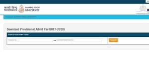 BHU UET 2020 admit card.(Screengrab) BHU UET 2020 admit card.(Screengrab)
