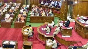 The poll body will also have to take a call about holding the biennial election to 11 seats of the Uttar Pradesh Vidhan Parishad. (Photo @CMOfficeUP) The poll body will also have to take a call about holding the biennial election to 11 seats of the Uttar Pradesh Vidhan Parishad. (Photo @CMOfficeUP)