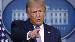 President Donald Trump speaks during a briefing with reporters at the White House in Washington.(AP File Photo) President Donald Trump speaks during a briefing with reporters at the White House in Washington.(AP File Photo)
