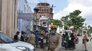 Police said the attackers approached Dhirendra Das on the pretext of seeking booking for a function and then shot at him.(Dheeraj Dhawan/HT PHOTO) Police said the attackers approached Dhirendra Das on the pretext of seeking booking for a function and then shot at him.(Dheeraj Dhawan/HT PHOTO)