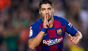 Luis Suarez has scored 198 goals in 283 games for Barcelona.(Getty Images) Luis Suarez has scored 198 goals in 283 games for Barcelona.(Getty Images)
