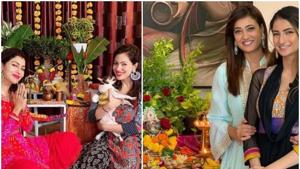 Many television stars like Shweta Tiwari and Debina Bonnerjee celebrated the festival at their homes. Many television stars like Shweta Tiwari and Debina Bonnerjee celebrated the festival at their homes.