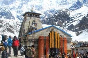 Kedarnath shrine in Rudraprayag district.(HT photo) Kedarnath shrine in Rudraprayag district.(HT photo)