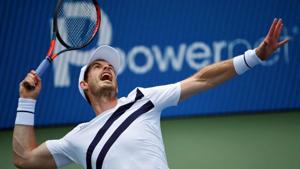 FILE PHOTO: Aug 22, 2020; Flushing Meadows, New York, USA; Andy Murray serves the ball against Frances Tiafoe during the Western & Southern Open at the USTA Billie Jean King National Tennis Center. Mandatory Credit: Robert Deutsch-USA TODAY Sports FILE PHOTO: Aug 22, 2020; Flushing Meadows, New York, USA; Andy Murray serves the ball against Frances Tiafoe during the Western & Southern Open at the USTA Billie Jean King National Tennis Center. Mandatory Credit: Robert Deutsch-USA TODAY Sports