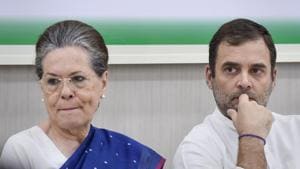 Rahul Gandhi led the attack on the signatories by saying it came when the Congress was fighting political battles in Madhya Pradesh and Rajasthan, and Sonia Gandhi was in hospital.(PTI) Rahul Gandhi led the attack on the signatories by saying it came when the Congress was fighting political battles in Madhya Pradesh and Rajasthan, and Sonia Gandhi was in hospital.(PTI)