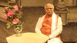 Gurugram, India - February 16: Haryana Chief Minister Manohar Lal Khattar poses for a portrait during his visit to Museo Camera, at DLF Phase 4, in Gurugram, India, on February 16, 2020. (Photo by Yogendra Kumar / Hindustan Times) **To go with Archana Mishra’s story(Yogendra Kumar/HT PHOTO) Gurugram, India - February 16: Haryana Chief Minister Manohar Lal Khattar poses for a portrait during his visit to Museo Camera, at DLF Phase 4, in Gurugram, India, on February 16, 2020. (Photo by Yogendra Kumar / Hindustan Times) **To go with Archana Mishra’s story(Yogendra Kumar/HT PHOTO)