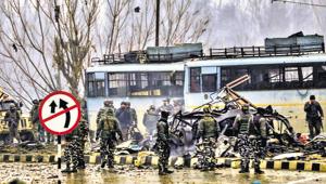 Security personnel carry out the rescue and relief works at the site of suicide bomb attack at Lathepora Awantipora in Pulwama district of south Kashmir.(PTI) Security personnel carry out the rescue and relief works at the site of suicide bomb attack at Lathepora Awantipora in Pulwama district of south Kashmir.(PTI)