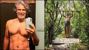 Milind Soman treats fans to his fitness video of ‘forest bathing’(Instagram/milindrunning) Milind Soman treats fans to his fitness video of ‘forest bathing’(Instagram/milindrunning)