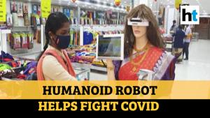 <p>Draped in a saree, a humanoid robot, Zafira greets customers at a garment store at Tamil Nadu's Tiruchirappalli. The robot is equipped with artificial intelligence and keeps tracks of the number of customers entering the store at a time and monitors them to ensure they follow social distancing and wear masks. Zafira also checks people's temperatures and even dispenses sanitizer. “We have developed robots ever since Covid broke out to help frontline workers. The robot has a complete intelligence system. It tracks the number of people entering the store at a time and send details to owners via email, daily,” said Aashik Rahman, CEO, Zafi Robots. Zafira is proving to be extremely helpful at the store. The robot ensures all Covid preventive steps are followed. Watch the full video for more details.</p>