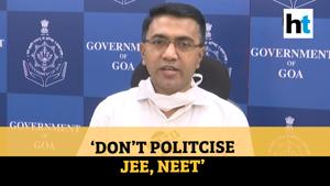<p>Goa CM Pramod Sawant backed the Union government saying that JEE, NEET examinations should be conducted. Sawant added that his state had successfully conducted exams with precautions. This comes after Opposition leaders discussed JEE, NEET during a meet. Chief Ministers of seven states and Congress President Sonia Gandhi held a meeting. The leaders together sought for postponement of the exams amid Covid-19. Watch the full video for more details.</p>