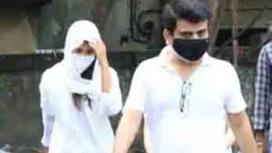 Rhea Chakraborty was seen at the Cooper Hospital the day after his death. Rhea Chakraborty was seen at the Cooper Hospital the day after his death.