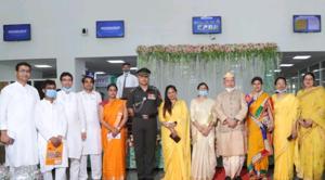 All India Institute of Medical Sciences, Bathinda, director Dr DK Singh (in dhoti) during the Independence Day function on the campus on August 15. Five doctors, including medical superintendent Dr Satish Gupta, have tested positive in the past 10 days, while the institute director is among those in quarantine.(HT file photo) All India Institute of Medical Sciences, Bathinda, director Dr DK Singh (in dhoti) during the Independence Day function on the campus on August 15. Five doctors, including medical superintendent Dr Satish Gupta, have tested positive in the past 10 days, while the institute director is among those in quarantine.(HT file photo)
