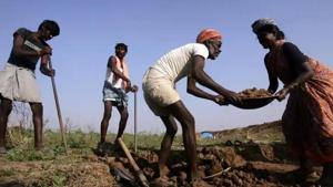 Officials informed that so far 9.46 crore man-days have been used and more than 48.70 lakh people in over 26 lakh families have been employed in Chhattisgarh. (Photo Satish Bate/Hindustan Times) Officials informed that so far 9.46 crore man-days have been used and more than 48.70 lakh people in over 26 lakh families have been employed in Chhattisgarh. (Photo Satish Bate/Hindustan Times)