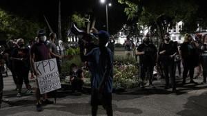 The shooting of Blake Sunday night reignited protests in several US cities over the police killings of Black men.(AP Photo) The shooting of Blake Sunday night reignited protests in several US cities over the police killings of Black men.(AP Photo)