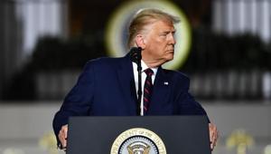 US President Donald Trump sought to portray Biden as weak on China, immigration, foreign policy and a “Trojan horse” for the radical left wing of the Democratic party.(AFP) US President Donald Trump sought to portray Biden as weak on China, immigration, foreign policy and a “Trojan horse” for the radical left wing of the Democratic party.(AFP)