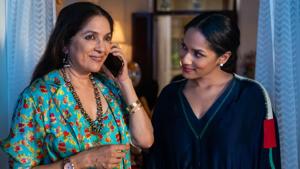 Masaba Masaba review: Neena Gupta and Masaba Gupta in a still from the new Netflix show. Masaba Masaba review: Neena Gupta and Masaba Gupta in a still from the new Netflix show.