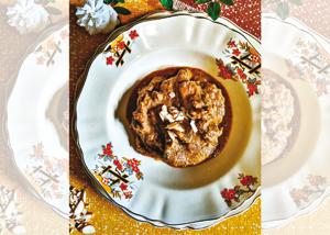 Home-chef Venu Mathur prepares mutton parsinde with almonds, cashew nuts, khus and melon seeds. Home-chef Venu Mathur prepares mutton parsinde with almonds, cashew nuts, khus and melon seeds.