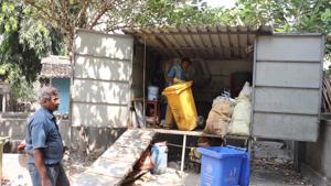 The study said that plastic waste containers have been piling up in South-East Asian ports and sometimes it is re-exported illegally to neighbouring areas.(HT Photo)