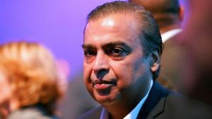 Mukesh Ambani, chairman and managing director of Reliance Industries, attends the World Economic Forum (WEF) meeting in Davos, Switzerland.(REUTERS) Mukesh Ambani, chairman and managing director of Reliance Industries, attends the World Economic Forum (WEF) meeting in Davos, Switzerland.(REUTERS)