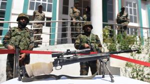 Military and civilian officers hold posts in different wings of the service headquarters and inter-services organisations including administration, finance, policy formulation and coordination, personnel management, training, vigilance and legal matters.(HT PHOTO.) Military and civilian officers hold posts in different wings of the service headquarters and inter-services organisations including administration, finance, policy formulation and coordination, personnel management, training, vigilance and legal matters.(HT PHOTO.)