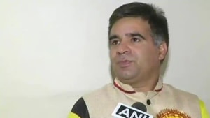 Ravinder Raina, president of teh Jammu and Kashmir unit of the BJP said that given the rapid spread of the infection, the party decided to close its headquarters for 10 days.(ANI) Ravinder Raina, president of teh Jammu and Kashmir unit of the BJP said that given the rapid spread of the infection, the party decided to close its headquarters for 10 days.(ANI)
