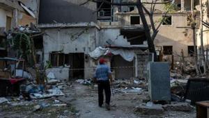 A man looks at the remains of his home that was damaged by an explosion at the Beirut port, in the neighbourhood of Karantina, Beirut, Lebanon, Beirut, Lebanon, August 12, 2020.(Reuters photo) A man looks at the remains of his home that was damaged by an explosion at the Beirut port, in the neighbourhood of Karantina, Beirut, Lebanon, Beirut, Lebanon, August 12, 2020.(Reuters photo)