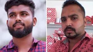 The two DFYI workers Mithilaj and Mohammad Haq hacked to death in Venjarammoodu in Thiruvananthapuram. (Photo @dyficec) The two DFYI workers Mithilaj and Mohammad Haq hacked to death in Venjarammoodu in Thiruvananthapuram. (Photo @dyficec)