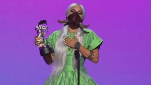 Lady Gaga won four awards at the MTV Video Music Awards 2020.(AP) Lady Gaga won four awards at the MTV Video Music Awards 2020.(AP)