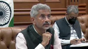 During the event, External Affairs Minister Dr S Jaishankar said India’s growth “has to be a lifting tide for the entire region” and there is a need to invest in the country’s neighbourhood and build more connectivity projects.(ANI PHOTO.) During the event, External Affairs Minister Dr S Jaishankar said India’s growth “has to be a lifting tide for the entire region” and there is a need to invest in the country’s neighbourhood and build more connectivity projects.(ANI PHOTO.)