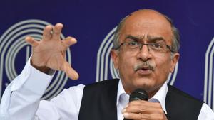 Prashant Bhushan.(PTI) Prashant Bhushan.(PTI)