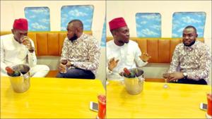 Nigerians get a taste of air travel in this restaurant(Twitter/BoyigaBkay) Nigerians get a taste of air travel in this restaurant(Twitter/BoyigaBkay)