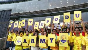 Despite being aware that they may not get to see their favourite guys in action this year, the Whistle Podu Army hasn’t allowed the setback to affect their enthusiasm levels.(Whistle Podu Army/Special Arrangement) Despite being aware that they may not get to see their favourite guys in action this year, the Whistle Podu Army hasn’t allowed the setback to affect their enthusiasm levels.(Whistle Podu Army/Special Arrangement)