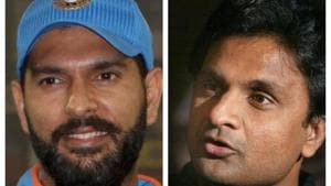 File image of Yuvraj Singh and Javagal Srinath.(File) File image of Yuvraj Singh and Javagal Srinath.(File)
