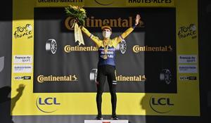 Roglic won the 160.5-km mountain climb.(Getty Images) Roglic won the 160.5-km mountain climb.(Getty Images)