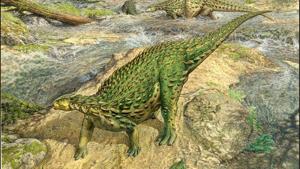 A life reconstruction of the Jurassic Period dinosaur Scelidosaurus, which lived roughly 193 million years ago, is seen in this artist's rendition released by the University of Cambridge August 27, 2020. John Sibbick/Handout via REUTERS(REUTERS) A life reconstruction of the Jurassic Period dinosaur Scelidosaurus, which lived roughly 193 million years ago, is seen in this artist's rendition released by the University of Cambridge August 27, 2020. John Sibbick/Handout via REUTERS(REUTERS)