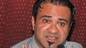 Dr Kafeel Khan at a press conference in Lucknow in 2018.(PTI file) Dr Kafeel Khan at a press conference in Lucknow in 2018.(PTI file)