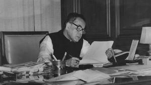 Pranab Mukherjee at his office when he was External Affairs Minister. Pranab Mukherjee, India’s former president died on Monday, August 31, 2020. He was 84.(HT Archive) Pranab Mukherjee at his office when he was External Affairs Minister. Pranab Mukherjee, India’s former president died on Monday, August 31, 2020. He was 84.(HT Archive)